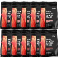 Kit 10X Whey Protein Concentrado - 1800g Refil Cookies - Dux Nutrition