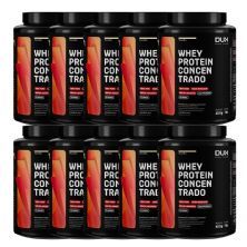 Kit 10X Whey Protein Concentrado - 450g Baunilha - Dux Nutrition