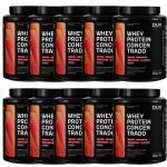 Kit 10X Whey Protein Concentrado - 450g Chocolate - Dux Nutrition