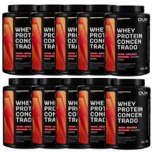 Kit 10X Whey Protein Concentrado - 900g Baunilha - Dux Nutrition