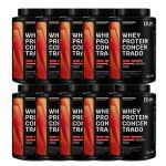 Kit 10X Whey Protein Concentrado - 900g Chocolate Branco - Dux Nutrition