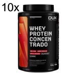 Kit 10X Whey Protein Concentrado - 900g Sem Sabor - Dux Nutrition