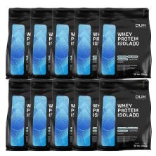 Kit 10X Whey Protein Isolado - 1800g Refil Cappuccino - Dux Nutrition