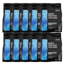 Kit 10X Whey Protein Isolado - 1800g Refil Cookies - Dux Nutrition