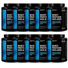 Kit 10X Whey Protein Isolado - 450g Baunilha - Dux Nutrition