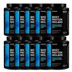 Kit 10X Whey Protein Isolado - 450g Chocolate Branco - Dux Nutrition