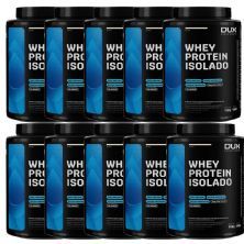 Kit 10X Whey Protein Isolado - 900g Coco - Dux Nutrition