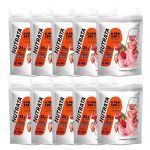 Kit 10X Whey Protein Npro - 900g Refil Morango - Nutrata