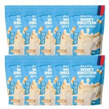 Kit 10X Whey Protein Zero Lactose - 900g Refil Amendoim - NewNutrition