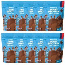 Kit 10X Whey Protein Zero Lactose - 900g Refil Chocolate - NewNutrition