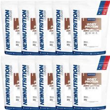 Kit 10X Whey Protein Zero Lactose - 900g Refil Natural - NewNutrition