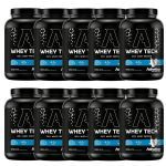 Kit 10X Whey Tech - 900g Leite - Atlhetica Nutrition