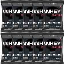Kit 10X Whey Turbo - 907g Refil Chocolate - Black Skull