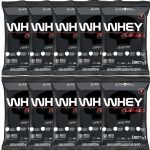 Kit 10X Whey Turbo - 907g Refil Chocolate - Black Skull