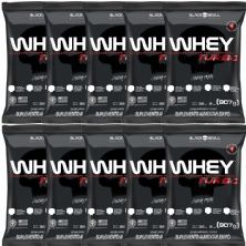 Kit 10X Whey Turbo - 907g Refil Morango - Black Skull
