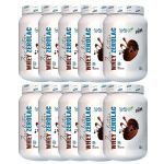 Kit 10X Whey ZeroLac - 900g Chocolate Dark - Shark Clinic