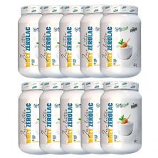 Kit 10X Whey ZeroLac - 900g Iogurte com Mel - Shark Clinic