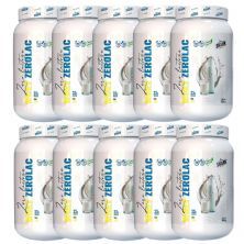 Kit 10X Whey ZeroLac - 900g Leitinho - Shark Clinic