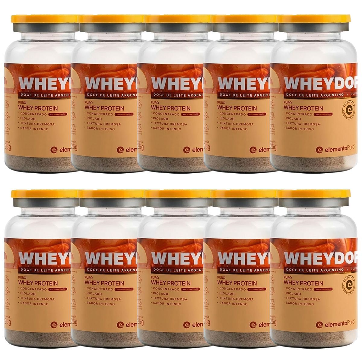 Kit 10X WheyDop X Monodose - 25g Doce de Leite Argentino - ElemantoPuro