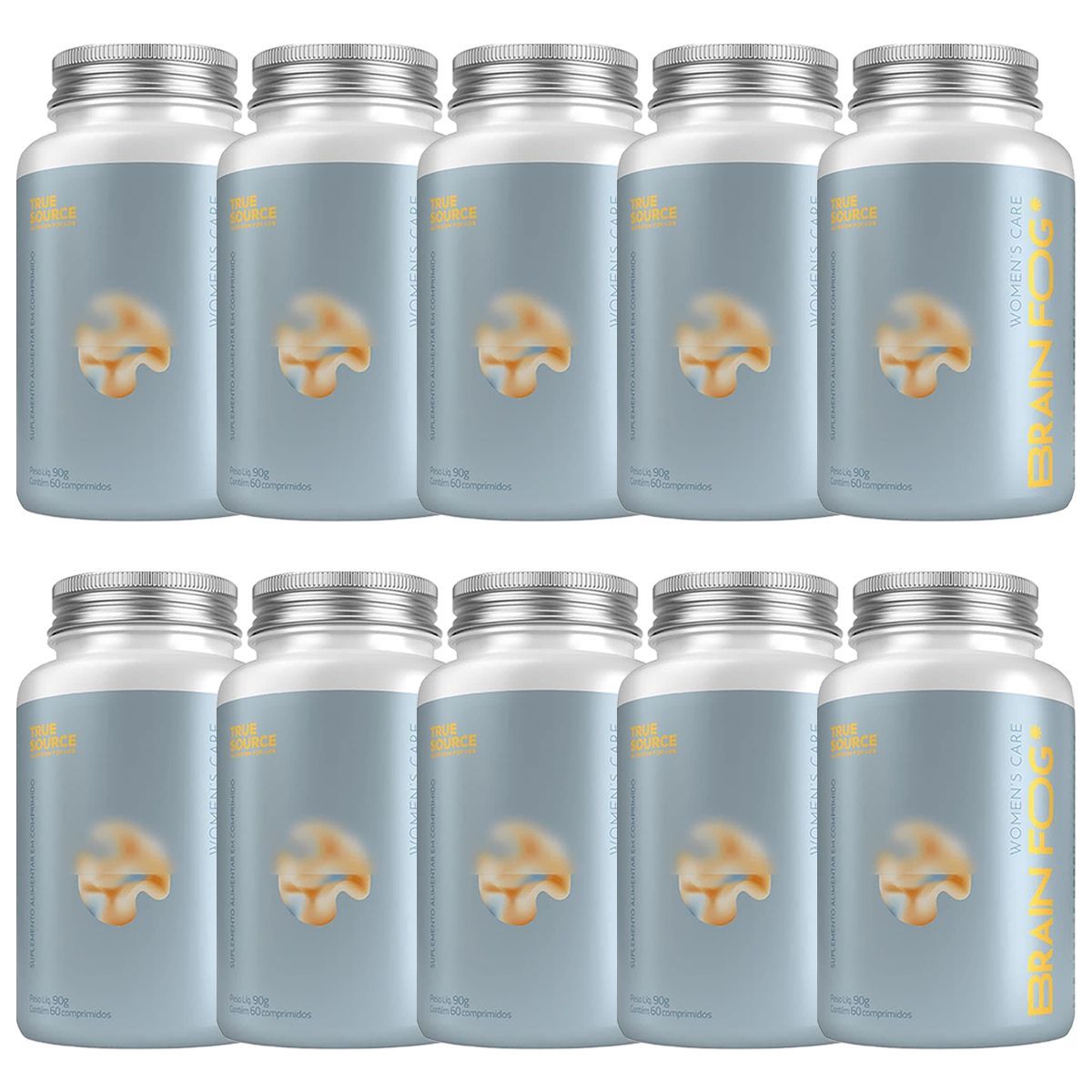 Kit 10X Womens Care Brain Fog - 60 Comprimidos - True Source