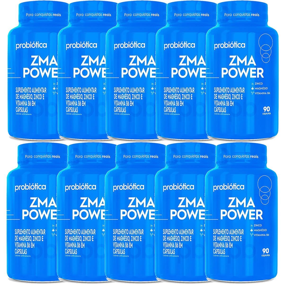Kit 10X Zma Power -  90 C�psulas - Probi�tica