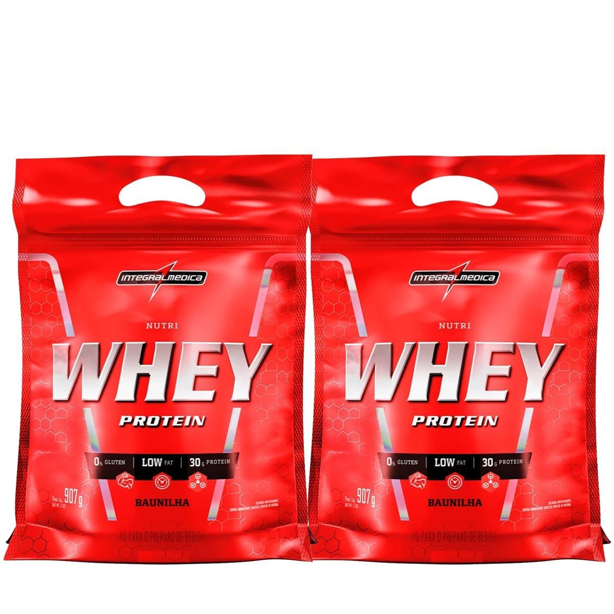 Kit 2 Nutri Whey Protein - Refil Baunilha 907g - Integralm�dica