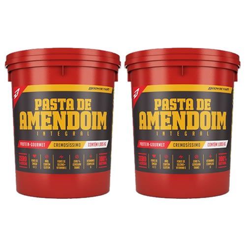Kit 2 Pasta Amendoim Integral - 1000g - BodyAction