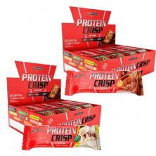 Kit 2 Protein Crisp Bar - 12 Unidades 45g Leite Nino + 12 Unidades 45g Churros - IntegralM�dica