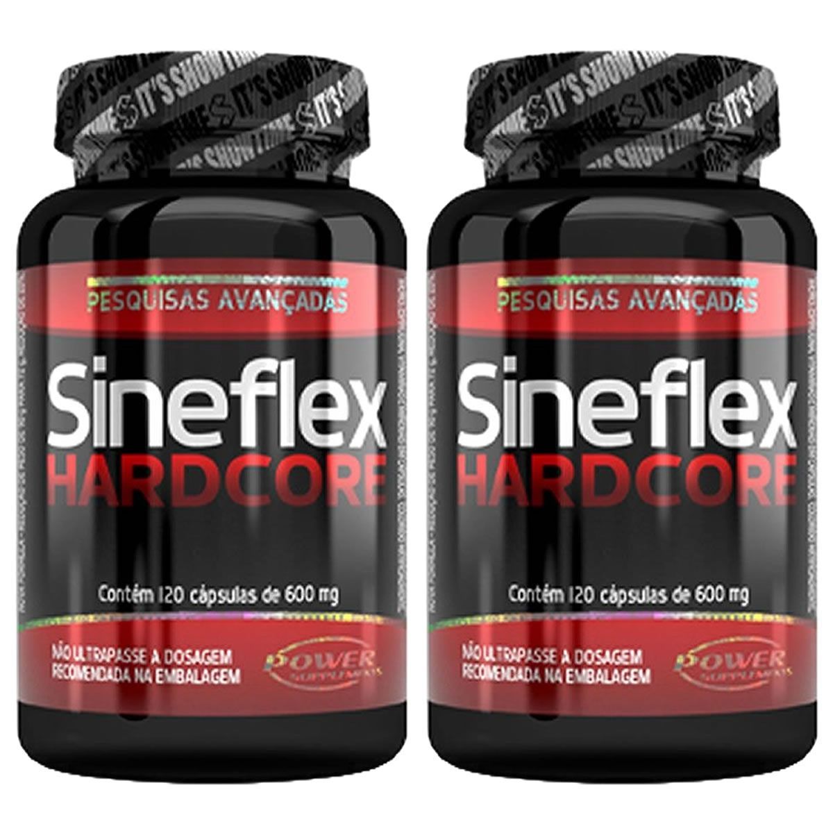 Kit 2 - Sineflex Hardcore 120 C�psulas - Power Supplements