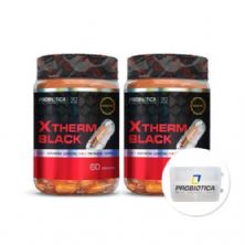 Kit 2 XTherm Black - 60 C�psulas+ Porta C�ps - Probi�tica