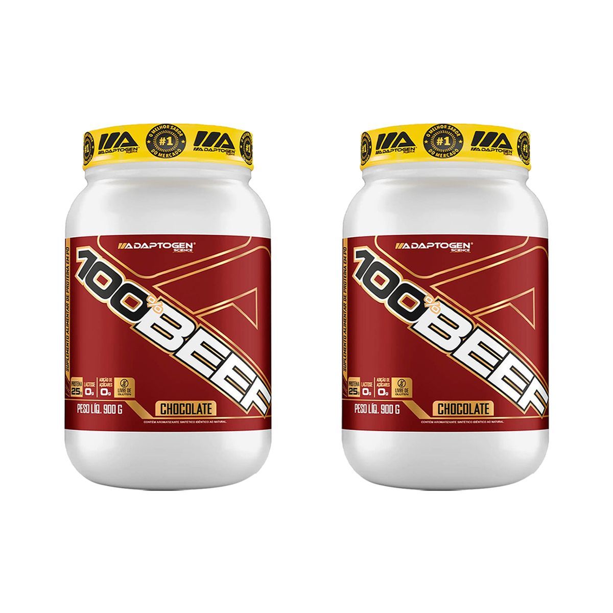 Kit 2X 100% Beef - 900g Chocolate - Adaptogen