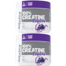 Kit 2X 100% Creatine Flavour - 300g Uva - Atlhetica Nutrition
