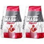 Kit 2X 100% Hiper Mass Flavour - 2500g Morango - Atlhetica Nutrition