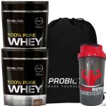 Kit 2X 100% Pure Whey - 825g Chocolate + Mochila + Coqueteleira - Probi�tica