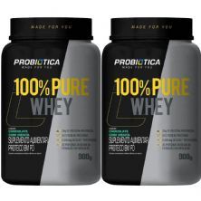 Kit 2X 100% Pure Whey - 900g Chocolate C/ Menta - Probi�tica