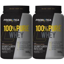 Kit 2X 100% Pure Whey - 900g Cookies And Cream - Probiotica