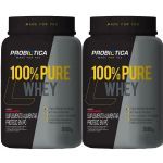 Kit 2X 100% Pure Whey Nova F�rmula - 900g Morango - Probi�tica