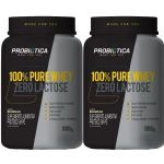 Kit 2X 100% Pure Whey Zero Lactose - Baunilha 900g - Probi�tica