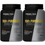 Kit 2X 100% Pure Whey Zero Lactose - Chocolate 900g - Probi�tica