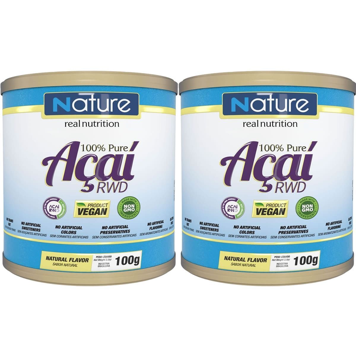 Kit 2X 100% Puro A�a� - 100g - Nutrata