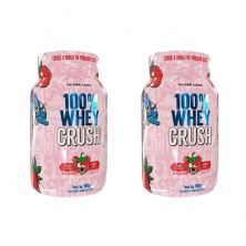 Kit 2X 100% Whey Crush - 900g Strawbear - Under Labz