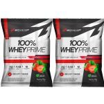 Kit 2X 100% Whey Prime - 900g Refil Morango - BodyAction