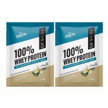 Kit 2X 100% Whey Protein - 1 Sach� 40g Baunilha - Shark Pro