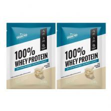 Kit 2X 100% Whey Protein - 1 Sach� 40g Chocolate Branco - Shark Pro