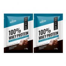 Kit 2X 100% Whey Protein - 1 Sach� 40g Chocolate - Shark Pro