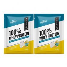 Kit 2X 100% Whey Protein - 1 Sach� 40g Leitinho - Shark Pro