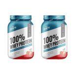 Kit 2X 100% Whey Protein - 900g Morango - Shark Pro