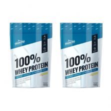 Kit 2X 100% Whey Protein - 900g Refil Chocolate Branco - Shark Pro