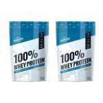 Kit 2X 100% Whey Protein - 900g Refil Chocolate Branco - Shark Pro