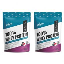 Kit 2X 100% Whey Protein - 900g Refil Iogurte de Frutas Vermelhas - Shark Pro
